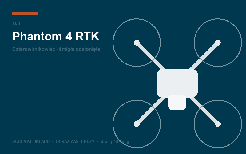 Schemat układu konstrukcyjnego: DJI Phantom 4 RTK